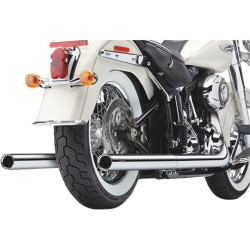 PartzBiz HD CBU-6984 - ท่อไอเสีย Cobra Softail Dual Chrome พร้อมปลาย Billet Harley Softail FX /FLST 97-06 | 6984 PartzBiz HD CBU-6984 - ท่อไอเสีย Cobra Softail Dual Chrome พร้อมปลาย Billet Harley Softail FX /FLST 97-06 | 6984