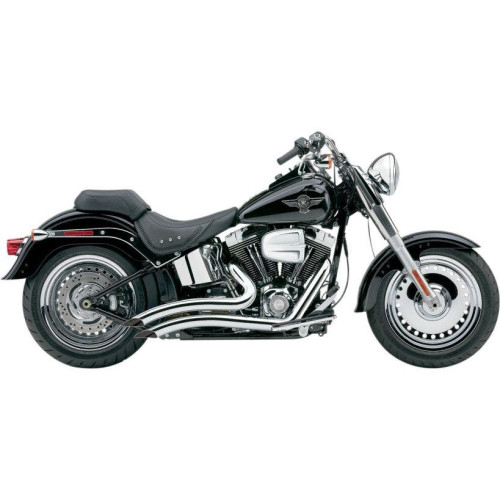 PartzBiz HD: 4420602-Cobra Speedster Short Swept Chrome PowerPort 2:2 Exhaust Harley Softail 07-11 | 6224 PartzBiz HD: 4420602-Cobra Speedster Short Swept Chrome PowerPort 2:2 Exhaust Harley Softail 07-11 | 6224
