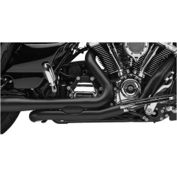 PartzBiz HD CBU-6255DBRB - Cobra USA 6255DBRB Black Pro Chamber Head Pipes 17-Up Harley FLH FLT 1802-0386 18020386 633293