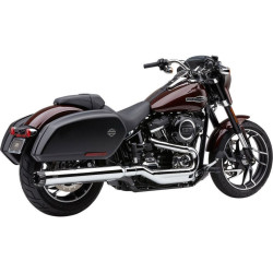 PartzBiz HD CBU-6521 - Cobra USA 6521 Chrome 4 ” Dual-Cut Slip-Onท่อไอเสีย 18-19 Harley Davidson Softail FLSB Sport Glide M8 Milwaukee Eight 1801-1302 18011302 631405