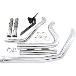 PartzBiz HD CBU-6704 - Cobra USA 6704 Chrome Speedster 909 ระบบไอเสีย Harley Sportster XL 07-13 1800-2091 18002091 ที่ดีที่สุดสำหรับ sporty อัพเกรดท่อไอเสียท่อ