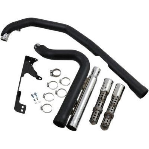 PartzBiz HD: 4420523-Cobra USA 6705B Black Speedster 909 2-2 Exhaust System Harley Sportster XL 14-Up 1800-2094 18002094 best for buy sporty upgrade muffler pipe