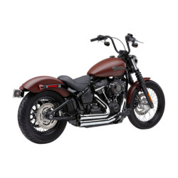 PartzBiz HD CBU-6712 - Cobra USA 6712 Chrome Speedster สั้น 909 ระบบไอเสีย 2018-2019 Harley Softail M8 1800-2252 18002252 631339