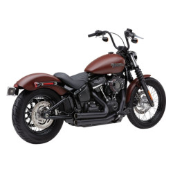 PartzBiz HD CBU-6712B - Cobra USA 6712B สีดำ Speedster สั้น 909 ระบบไอเสีย 2018-2019 Harley Softail M8 1800-2253 18002253 631340