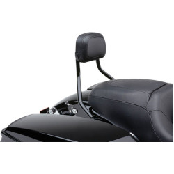 PartzBiz HD CBU-602-2212B - Cobra USA พนักพิงผู้โดยสารแบบถอดออกได้สั้นสีดำ Harley Touring 97-08