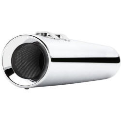 PartzBiz HD CBU-6215 - ท่อ Cobra USA Chrome Power Flo 4.5 ” Slip On Mufflers Harley Touring FLH/T 95-16 | 6215