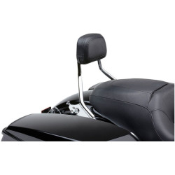 PartzBiz HD CBU-602-2212 - Cobra USA Chrome พนักพิงผู้โดยสารแบบถอดออกได้สั้น Harley Touring 97-08