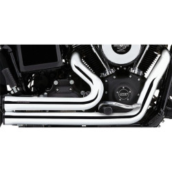 PartzBiz HD CBU-6791 - Cobra USA Chrome Speedster ท่อไอเสียสั้นพร้อมเคล็ดลับ Race Pro Harley Softail 12-17 | 6791