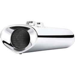 PartzBiz HD CBU-6212 - ท่อเก็บเสียง Cobra USA Chrome Tri Flow 5 ” Wide Slip On Harley Touring FLH/T 95-16 | 6212 PartzBiz HD CBU-6212 - ท่อเก็บเสียง Cobra USA Chrome Tri Flow 5 ” Wide Slip On Harley Touring FLH/T 95-16 | 6212