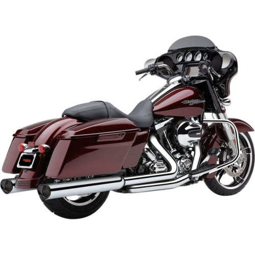 PartzBiz HD: 4420536-Cobra USA Chrome w/Black Tips Tri Flow 5 ” Wide Slip On Mufflers Harley FLH 95-16 | ท่อแต่ง 6212CB PartzBiz HD: 4420536-Cobra USA Chrome w/Black Tips Tri Flow 5 ” Wide Slip On Mufflers Harley FLH 95-16 | ท่อแต่ง 6212CB