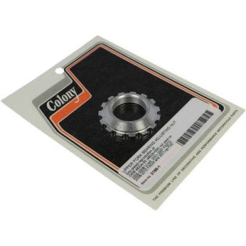 PartzBiz HD: 4420501-Colony 3186-1 สังกะสีบนส้อมแบริ่งปรับอ่อนนุช 06-17 Harley Dyna 48324-00