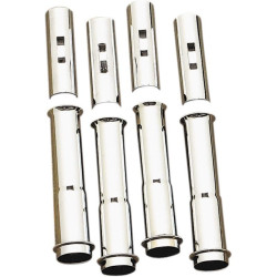 PartzBiz HD DSDS193758 - Colony Chrome Quick Install Lower Pushrod Tube Kit for Harley Twin Cam 99-15 | DS193758
