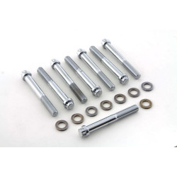 PartzBiz HD VT9211-16 - Colony Cylinder Head Bolt Bolts Set Chrome Hardware Harley Ironhead XL Sportster