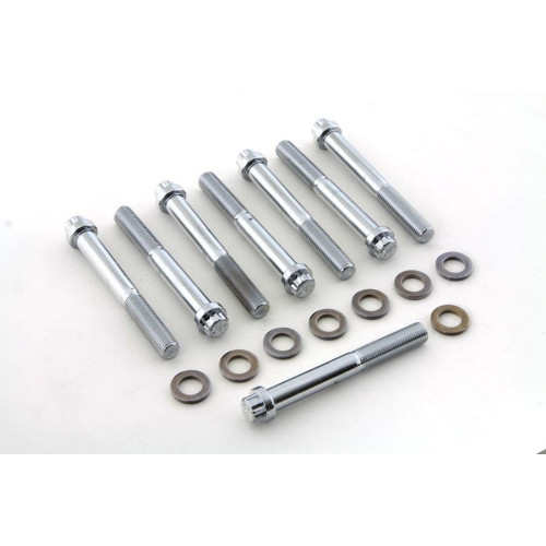PartzBiz HD: 4420508-Colony Cylinder Head Bolt Bolts Set Chrome Hardware Harley Ironhead XL Sportster