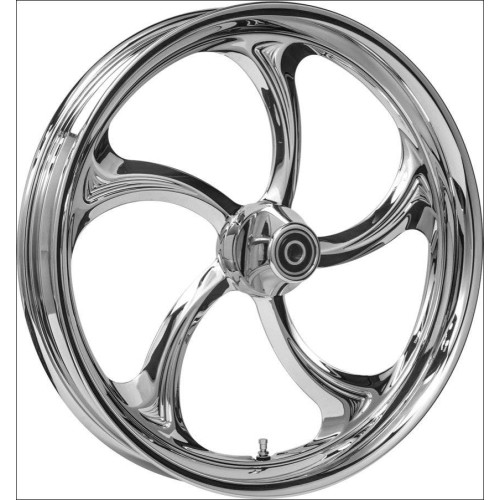 PartzBiz HD: 4420447-Colorado Customs S5 Chrome 21/17 Wheels w/ Tires for 2009-2013 Harley-Davidson Touring FLH FLT | COL-S5-CH