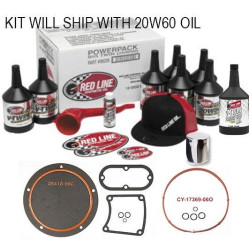 PartzBiz HD TR531301-0716TC-20W60-KIT - Complete Red Line Trans & Primary Oil Kit w/ Gaskets Harley Twin Cam 5 Speed 07-16 PartzBiz HD TR531301-0716TC-20W60-KIT - Complete Red Line Trans & Primary Oil Kit w/ Gaskets Harley Twin Cam 5 Speed 07-16