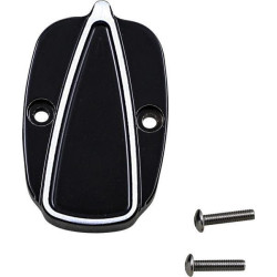 PartzBiz HD DS17310743 - Convington Custom Black Ripper Rear Master Cylinder Lid Harley Touring 08-Up 