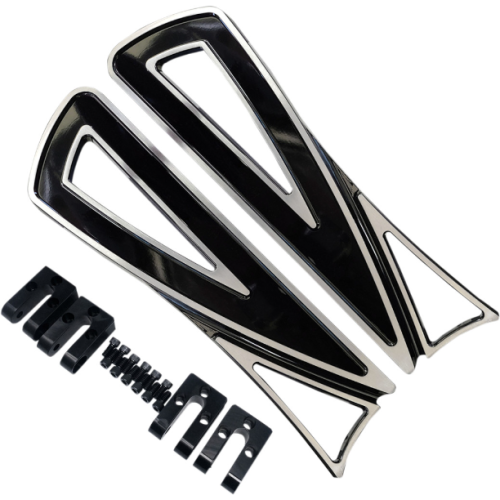 PartzBiz HD: 4420360-Covington Customs Black Ripper กระดานปูพื้นแบบปรับได้ Harley Softail Touring 08-Up