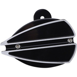 PartzBiz HD DS21070312 - Covington Customs Black Ripper Horn Assembly Billet Aluminum Harley Cowbell