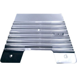 PartzBiz HD DS05040222 - Covingtons Customs Chrome Finned Firewall Frame Accent Filler Panel Harley 09-16 | C1340-C