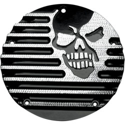 PartzBiz HD DS11070494 - Covingtons Black Diamond Edge Machine Head CNC Machined Derby Cover Harley 15-17 | C1076-D
