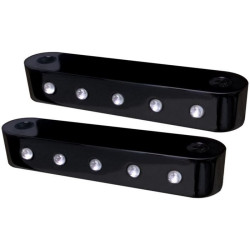 PartzBiz HD DS14100110 - Covingtons Black Dimpled Front Fender Spacers Harley Touring FLH/T 14-17 | C1103-บี PartzBiz HD DS14100110 - Covingtons Black Dimpled Front Fender Spacers Harley Touring FLH/T 14-17 | C1103-บี