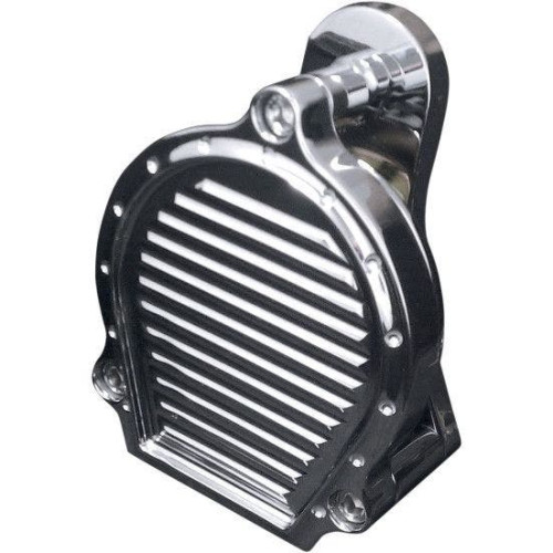 PartzBiz HD: 4420346-Covingtons Customs Chrome Billet Dippled Electric Horn Assembly สำหรับ Harley 90-17 | C1141-ซี PartzBiz HD: 4420346-Covingtons Customs Chrome Billet Dippled Electric Horn Assembly สำหรับ Harley 90-17 | C1141-ซี