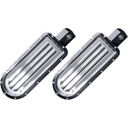 PartzBiz HD: 4420349-Covingtons Customs Chrome Dimpled Billet Footpegs หมุดเท้า Harley Male Mount PR | C1243-ซี