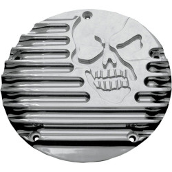 PartzBiz HD DS11070244 - Covingtons Chrome Machine Head CNC Machined Derby Cover Harley Twin Cam 99-17 | C1074-C