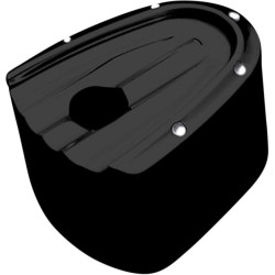 PartzBiz HD DS21060284 - ฝาครอบลูกบิดสวิตช์จุดระเบิด Covingtons Customs Dimpled Black สำหรับ Harley 14-17 | C1250-B