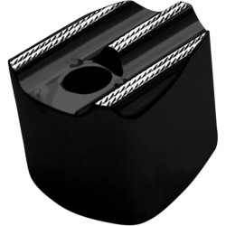 PartzBiz HD DS21060283 - ฝาครอบสวิตช์จุดระเบิด Covingtons Finned Black Diamond Edge Harley 14-17 | C1249-D