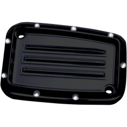 PartzBiz HD DS06101959 - Covingtons Customs Black Dimpled Front Brake Master Cylinder Cover Harley 17-18 | C1176-B
