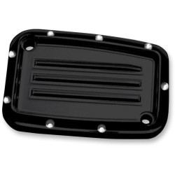 PartzBiz HD DS06101963 - Covingtons Customs Black Dimpled Front Clutch Master Cylinder Cover Harley 17-18 | C1178-B