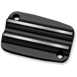 PartzBiz HD DS06101961 - Covingtons Customs Black Finned Front Clutch Master Cylinder Cover Harley 17-18 | C1177-B