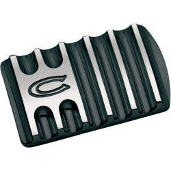 PartzBiz HD DS16100050 - Covingtons Customs Black Finned Rear Brake Lever Pedal Pad for Harley FLH & FLST | C1042-B PartzBiz HD DS16100050 - Covingtons Customs Black Finned Rear Brake Lever Pedal Pad for Harley FLH & FLST | C1042-B
