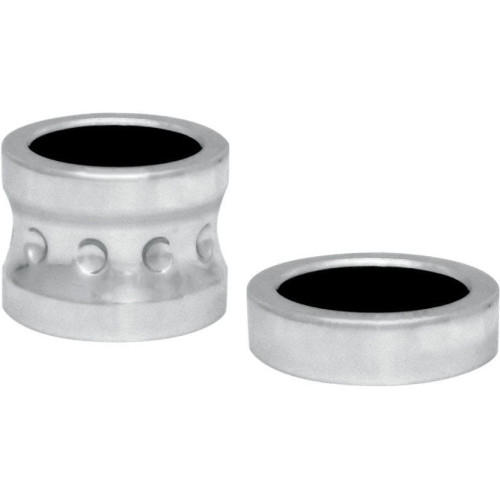 PartzBiz HD: 4420295-Covingtons Customs Chrome Dimpled Front Axle Spacers Harley FLH 08-17 พร้อม ABS | C0015-ซี PartzBiz HD: 4420295-Covingtons Customs Chrome Dimpled Front Axle Spacers Harley FLH 08-17 พร้อม ABS | C0015-ซี