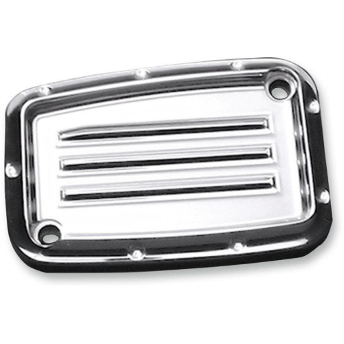PartzBiz HD: 4420297-Covingtons Customs Chrome Dimpled Front Brake Master Cylinder Cover Harley 17-18 | C1176-ซี