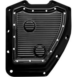 PartzBiz HD DS09401352 - Covingtons Customs Dimpled Black Cam Timing Ignition Cover Harley Twin Cam 01-17 | C1297-B