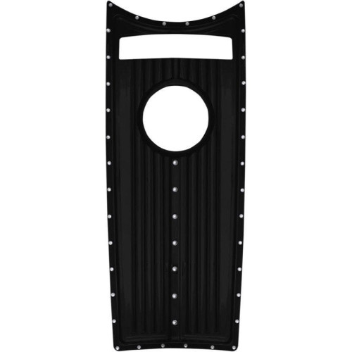 PartzBiz HD: 4420305-Covingtons Customs Dimpled Black Dash Insert Cover Harley Road King FLHR 08-17 | C1235-บี