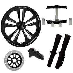 PartzBiz HD CRANK-SNGL-ECL-KIT-23PCKG - Crank Eclipse 23" Wheel Tire Single Side w/ Raked Triple Trees Lowers & Sliders | CRANK-SNGL-ECL-KIT-23PCKG