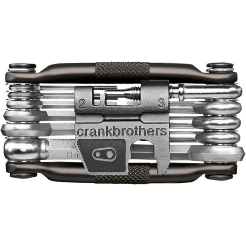 PartzBiz HD: 4420278-Crankbrothers 15960 M17 Multitool ประแจหกเหลี่ยม Torx เครื่องมือโซ่สีดำ
