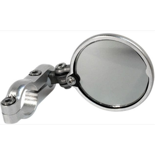PartzBiz HD: 4420287-CRG BSLS-201 Chrome LS 2 ” กระจกมอเตอร์ไซค์อะลูมิเนียมพับได้ Universal 7/8 ” Clamp harley เมตริกจุดบอดแบบกำหนดเอง ด้านหลังซ้าย จักรยานชอปเปอร์ Constructors Racing Group mirror 0640-1337 06401337