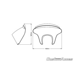 PartzBiz HD TR304744 - Custom Acces Batwing SML แฟริ่ง Smoke Honda Rebel CMX 300 500 17-Up BTM0002W PartzBiz HD TR304744 - Custom Acces Batwing SML แฟริ่ง Smoke Honda Rebel CMX 300 500 17-Up BTM0002W