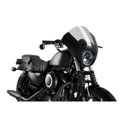 PartzBiz HD TR304796 - Custom Acces Dark Night Semi Fairing Smoke Harley Sportster 1200 18-Up