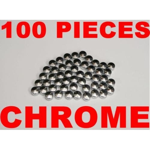 PartzBiz HD: 4420196-Custom Chrome 100 ชิ้น 1/4 Bolt สำหรับ Harley หรือรุ่นเมตริก 66003 66-003