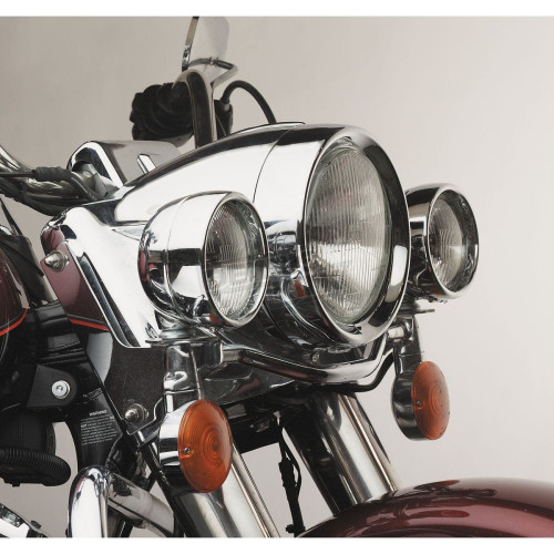 PartzBiz HD: 4420202-Custom Chrome 4 1/2" Frenched Passing Lamp Trim Ring for Harley '62-Up