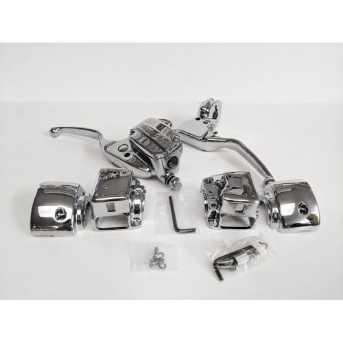 PartzBiz HD: 4420164-Custom Chrome 627700 Hand Control Kit 11/16 Bore MC Harley Touring w radio 96-07 PartzBiz HD: 4420164-Custom Chrome 627700 Hand Control Kit 11/16 Bore MC Harley Touring w radio 96-07