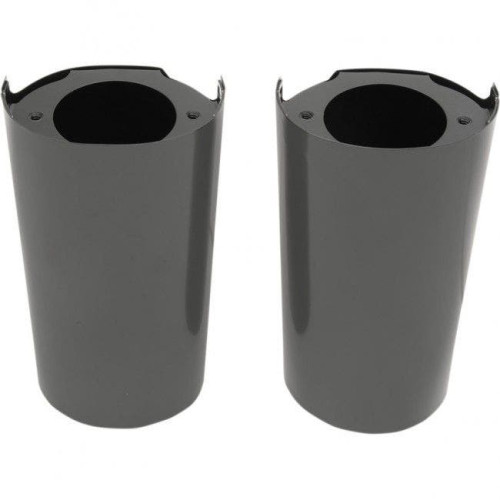 PartzBiz HD: 4420167-Custom Chrome Smooth Black Stock Length Repl OEM 49mm Upper Slider Covers 14-17 | 688753 PartzBiz HD: 4420167-Custom Chrome Smooth Black Stock Length Repl OEM 49mm Upper Slider Covers 14-17 | 688753