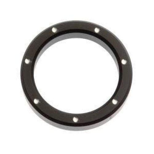 PartzBiz HD: 4420168-Custom Chrome Black Contrast Dimpled 2" Instrument Gauge Bezels for Harley FLH/T Dash | 677701