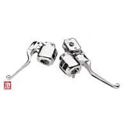 PartzBiz HD 23-265 - Custom Chrome Single Disc 9/16" Handlebar Controls for Harley 96-06 | 23265 PartzBiz HD 23-265 - Custom Chrome Single Disc 9/16" Handlebar Controls for Harley 96-06 | 23265